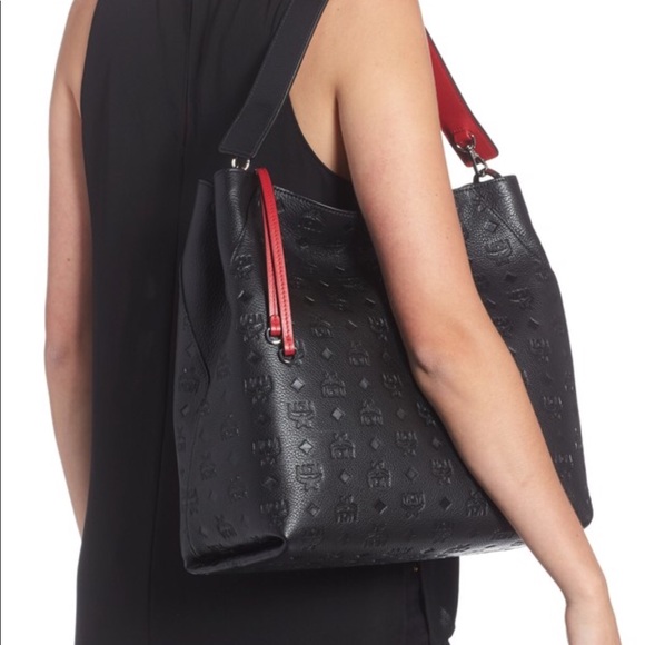 medium klara monogram leather hobo